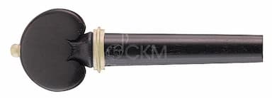 Кілки для скрипки TEMPEL, модель Hearts, чорне дерево c бежевою прикрасою, 8,3 мм