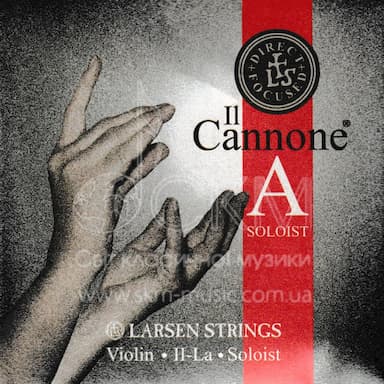 Струна для скрипки Ля LARSEN IL CANNONE SOLOIST DIRECT & FOCUSED, синтетика/алюминиевая обмотка
