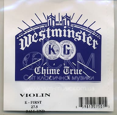 Струна для срипки Мі WESTMINSTER, сталь, кулька