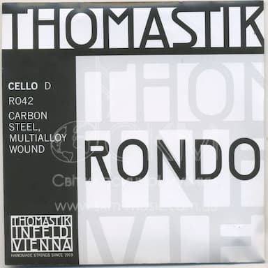Cello string D THOMASTIK RONDO, carbon steel/multialloy wound