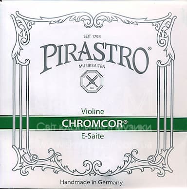 Violin string E PIRASTRO CHROMCOR, chrome steel, ball
