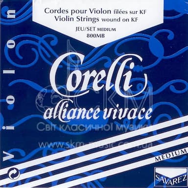 Струна для скрипки Соль CORELLI ALLIANCE VIVACE, синтетика/срібна обмотка