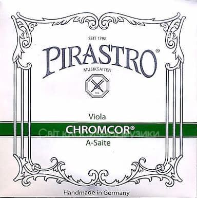 Viola string A PIRASTRO CHROMCOR, steel / chrome steel