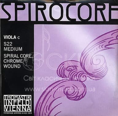Струна для альта До THOMASTIK SPIROCORE, хромовая обмотка