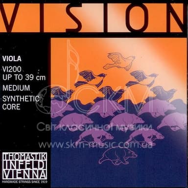 Струна для альта Ля THOMASTIK VISION, основа сталь/хромовая обмотка