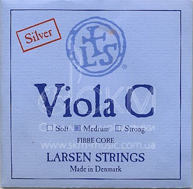 Струна для альта До LARSEN, основа жили волокно/обмотка серебро