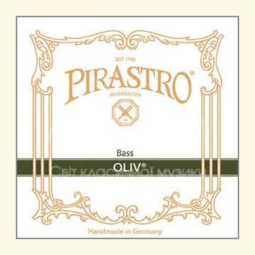 Струна для контрабаса Соль PIRASTRO OLIV, жила/хромсталь