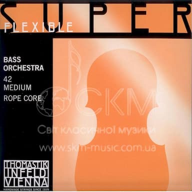 Double bass string Up to THOMASTIK SUPERFLEXIBLE ORCHESTER, cable core / chrome wound