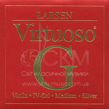 Струна для скрипки Соль LARSEN VIRTUOSO, синтетика/серебряная обмотка