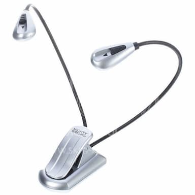 Music rest light Mighty Bright Double Flex L.E.D., silver
