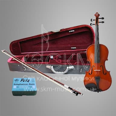 Набор: скрипка фабричная 4/4 - 1/16 YB40VNV, смычок, футляр, канифоль