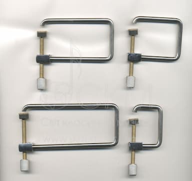 Набір із 4-х струбцин для ремонтних і реставраційних робіт (сталь)