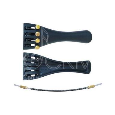 Wittner violin tailpiece, light alloy, 4/4, gold-plated screws, with hanger