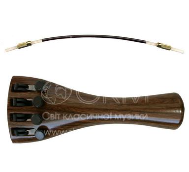 Wittner Violin tailpiece, Hi-Tec Light Alloy, Rosewood, 4/4, with hanger
