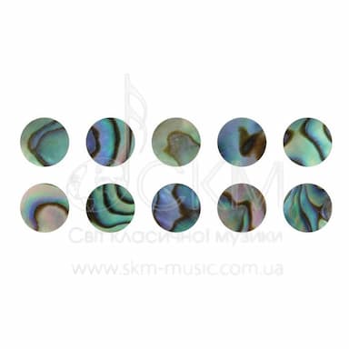 Глазок перламутровый для колодки Paulus, диаметр 4,0-11,0 мм (abalone green)