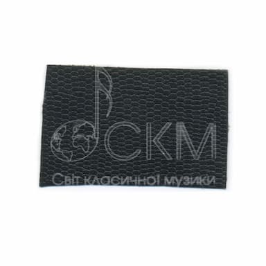 Заготовка кожи козы, на один смычок, цвет черный, полоска 35 x 55мм