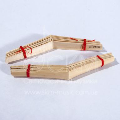 Glotin oboe reed plate, sharpened on both sides, cut according to a template, piece