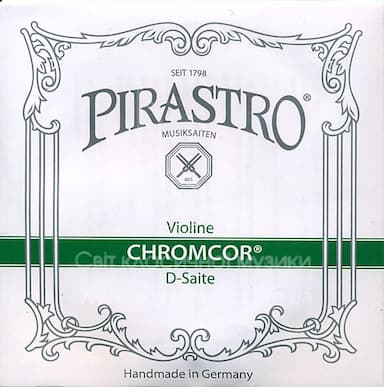 Струна для скрипки Ре PIRASTRO CHROMCOR малих розмірів, хромсталь, кулька