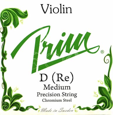 Струна для скрипки Ре PRIM, сердечник сталь/хромсталь