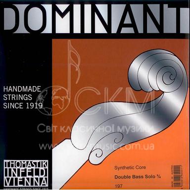 THOMASTIK DOMINANT SOLO MI double bass string, synthetic core / chrome wound