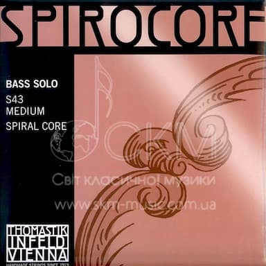 Strings set for double bass THOMASTIK SPIROCORE SOLO (S36S, S37S, S38S, S39S)