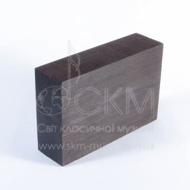 Блок-заготовка для контрабасовой колодки, черное дерево