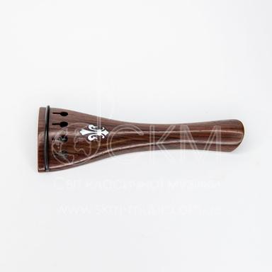 Violin tailpiece with Lily decoration, ebony/pearl