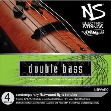 Cтруна для контрабаса Соль D'ADDARIO NS ELECTRIC CONTEMPORARY, сталь/никель
