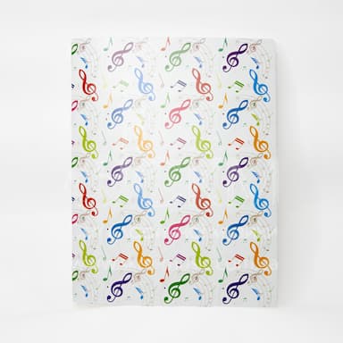 Папка на гумках (пластикова) «Музичний мотив»